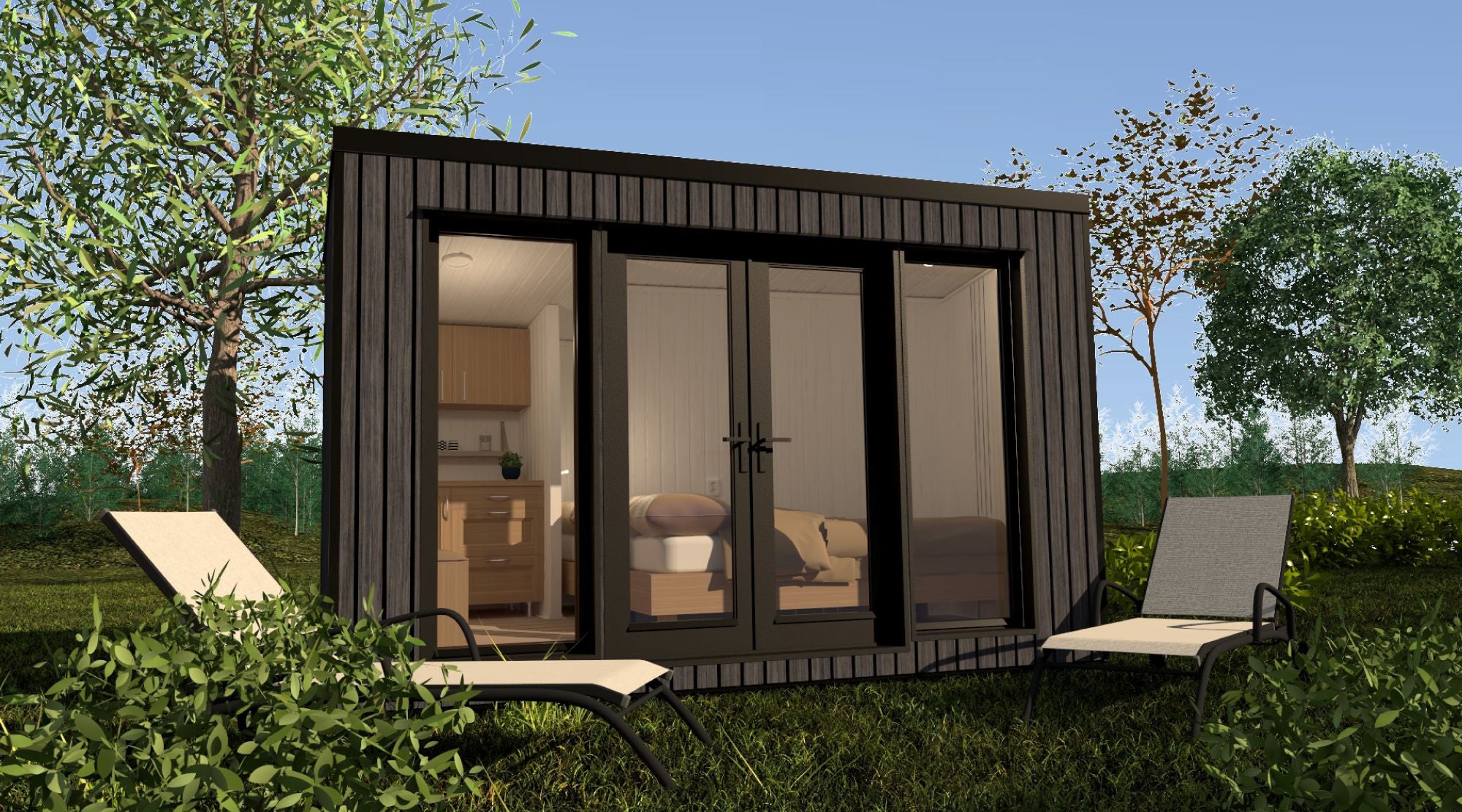 Aspen 7.12 m² Mo-House - 2.3 × 3.9 m Insulated Backyard Room