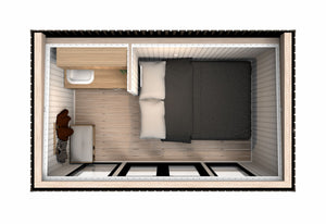 Aspen 7.12 m² Mo-House - 2.3 × 3.9 m Insulated Backyard Room