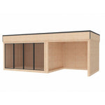 Vista 21.4 m² Open Backyard Studio - DIY Cube 3×4 + 3×3 m