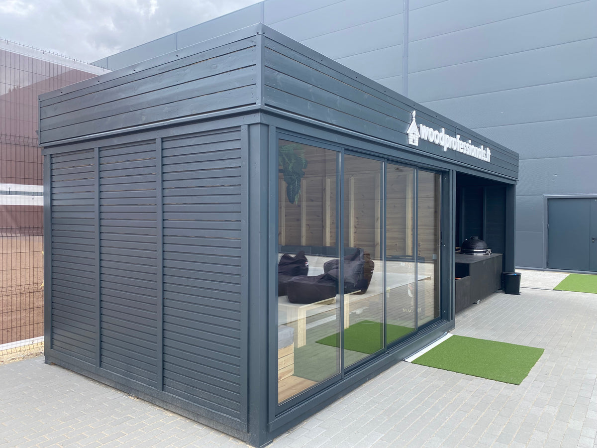 Vista 24.4 m² Open Backyard Studio - DIY Cube 3×4 + 3×4 m