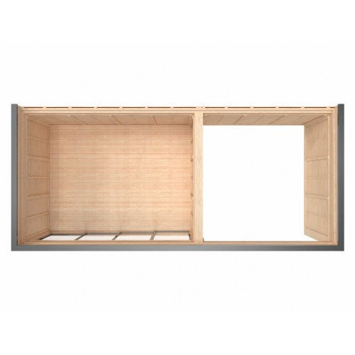 Vista 21.4 m² Open Backyard Studio - DIY Cube 3×4 + 3×3 m