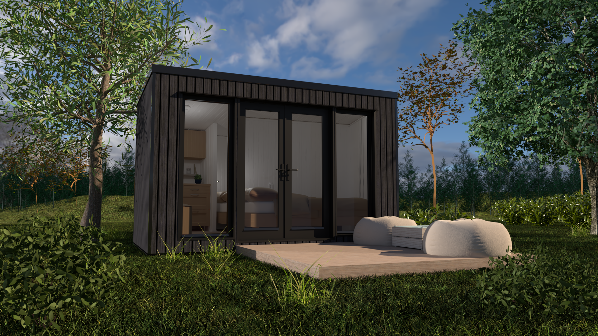 Aspen 7.12 m² Mo-House - 2.3 × 3.9 m Insulated Backyard Room