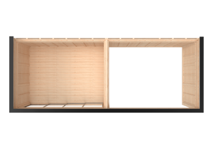 Vista 24.4 m² Open Backyard Studio - DIY Cube 3×4 + 3×4 m