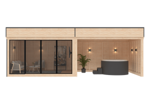 Vista 24.4 m² Open Backyard Studio - DIY Cube 3×4 + 3×4 m