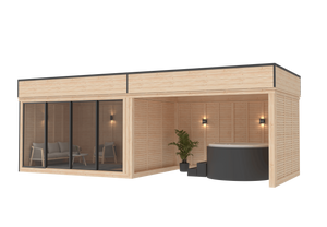 Vista 24.4 m² Open Backyard Studio - DIY Cube 3×4 + 3×4 m