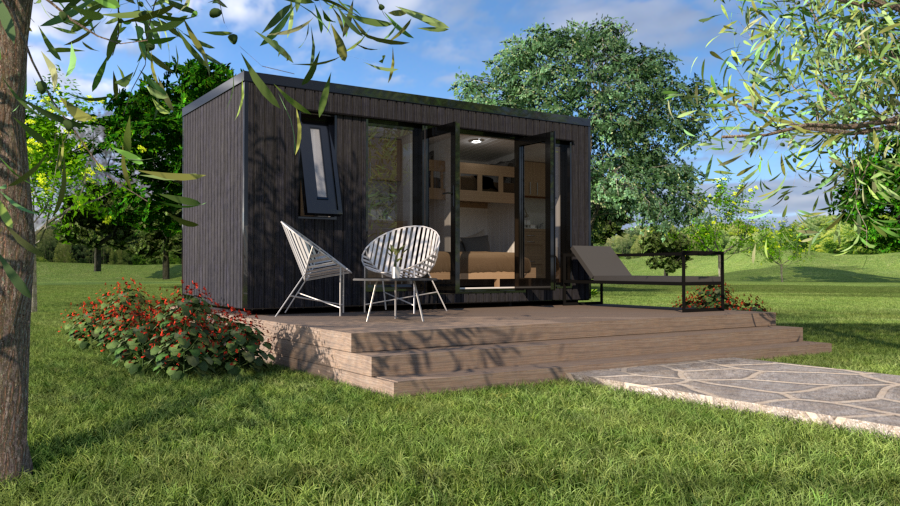Aspen 9.19 m² Mo-House - 2.3 × 4.9 m Insulated Backyard Room