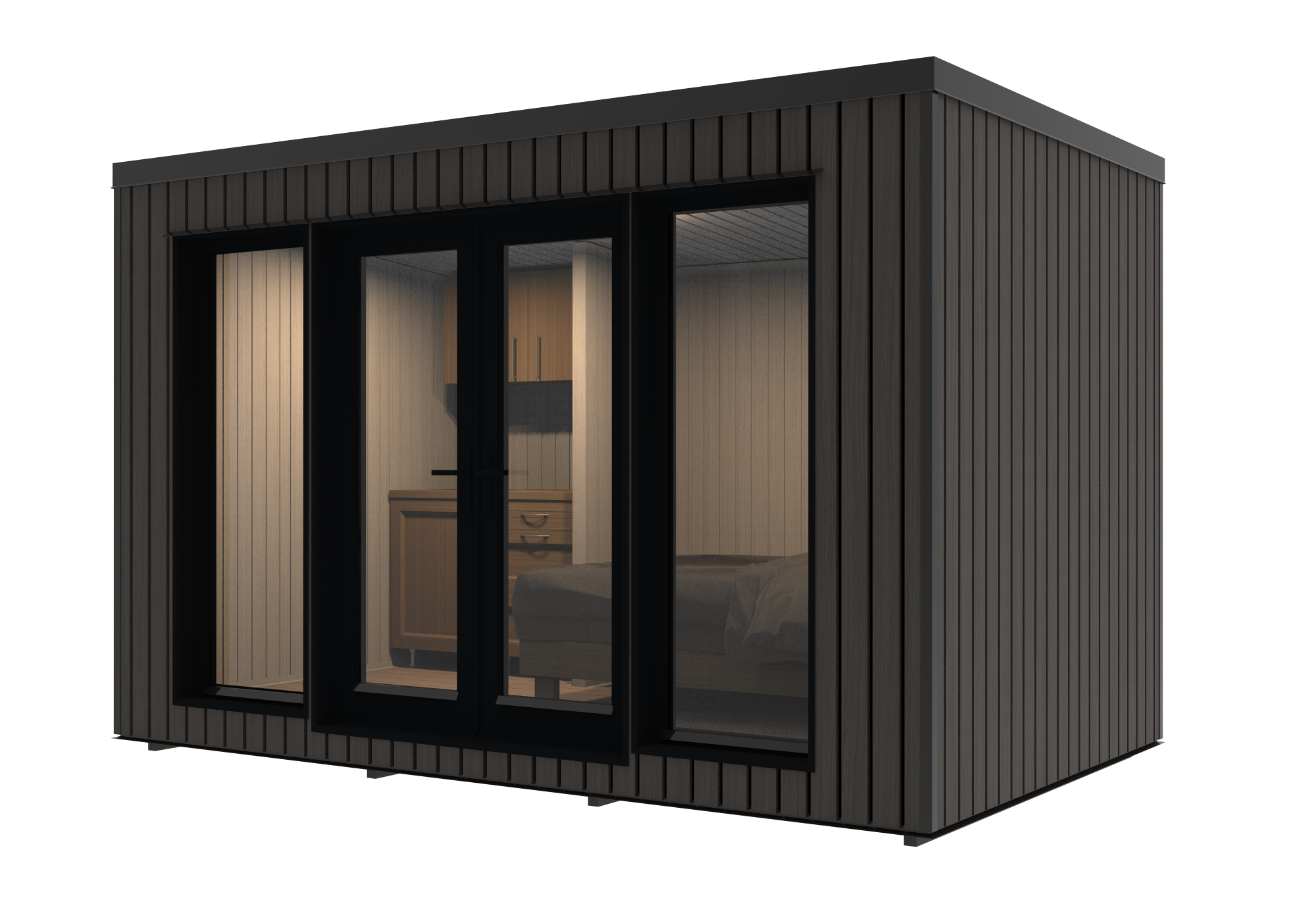 Aspen 7.12 m² Mo-House - 2.3 × 3.9 m Insulated Backyard Room