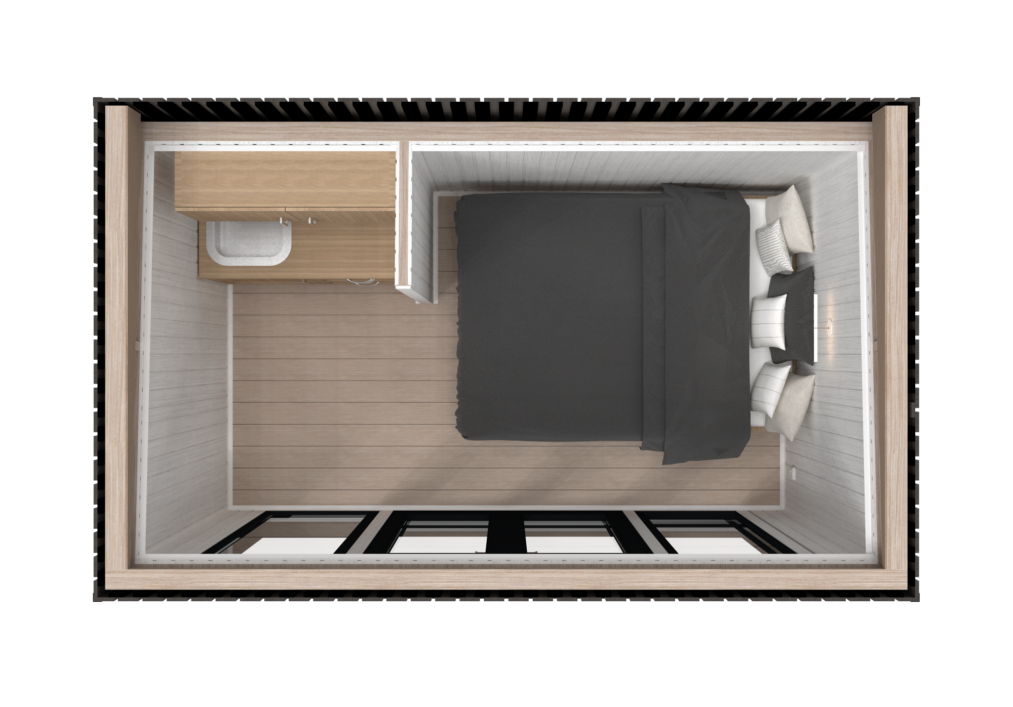 Aspen 7.12 m² Mo-House - 2.3 × 3.9 m Insulated Backyard Room