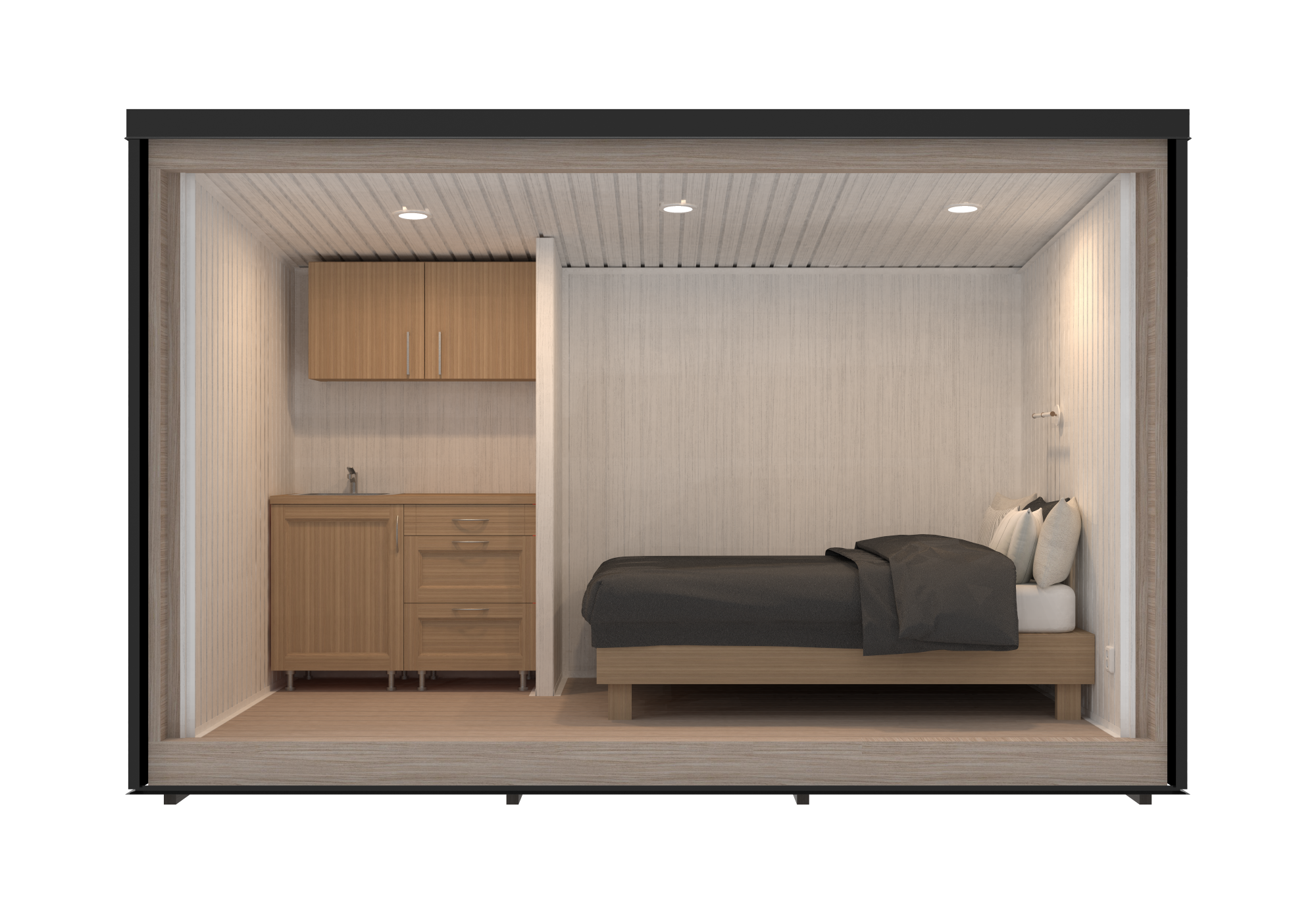 Aspen 7.12 m² Mo-House - 2.3 × 3.9 m Insulated Backyard Room