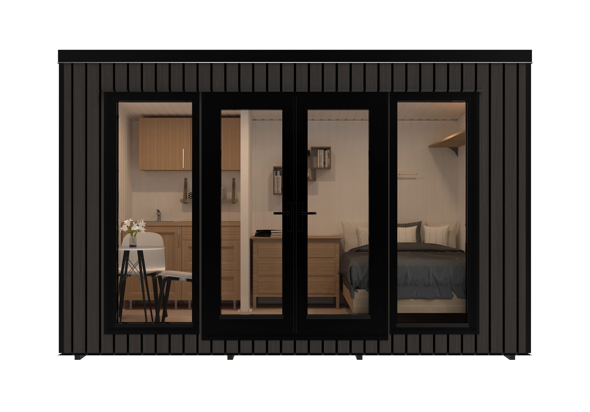 Aspen 7.12 m² Mo-House - 2.3 × 3.9 m Insulated Backyard Room