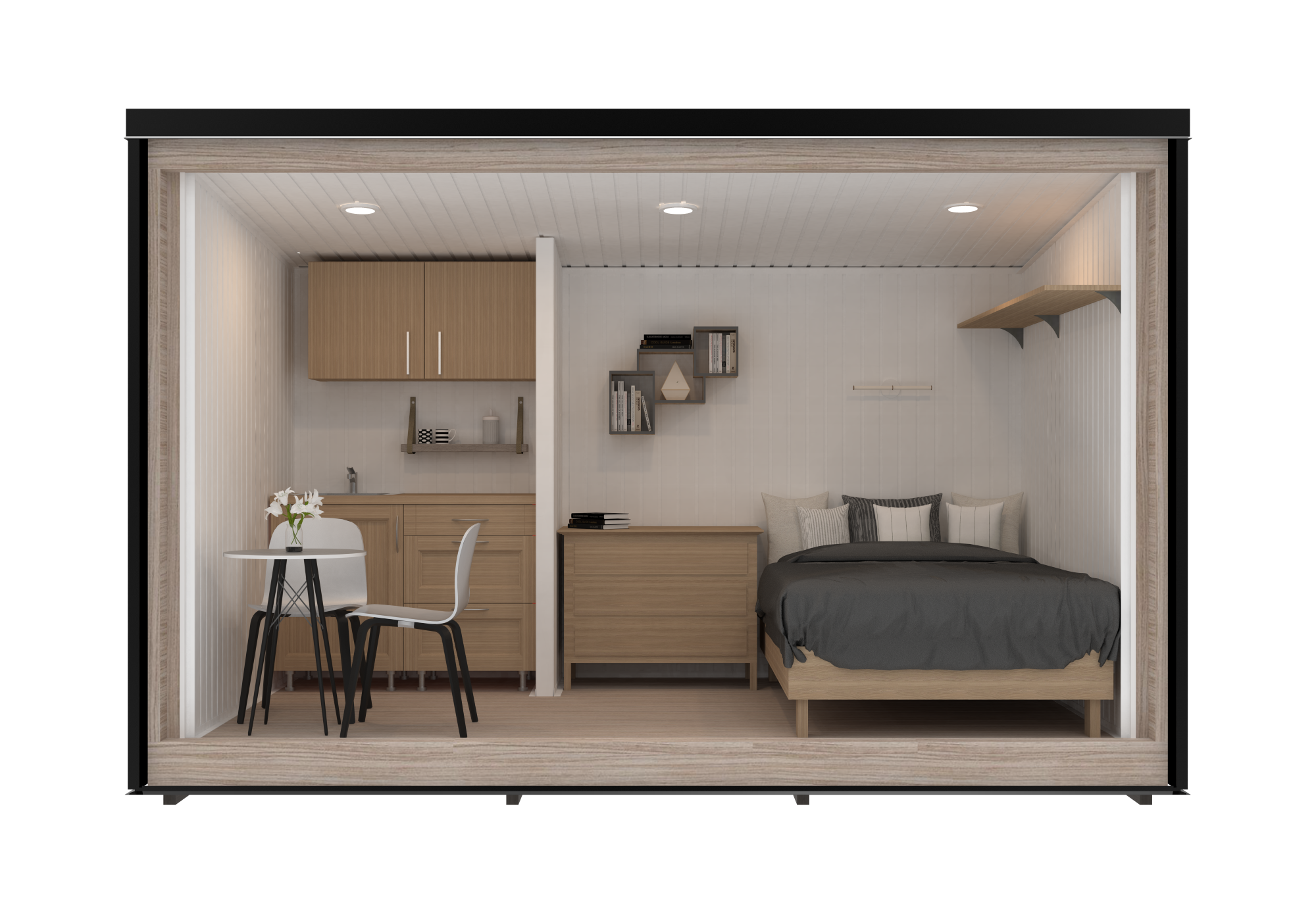 Aspen 7.12 m² Mo-House - 2.3 × 3.9 m Insulated Backyard Room