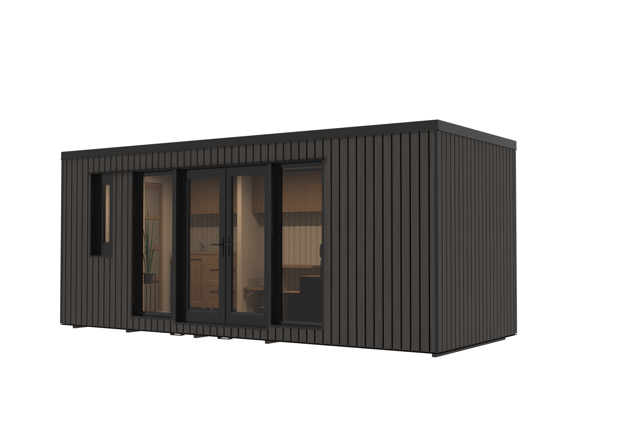 Aspen 11.4 m² Mo-house - 2.3 × 6.0 m Insulated Backyard Room