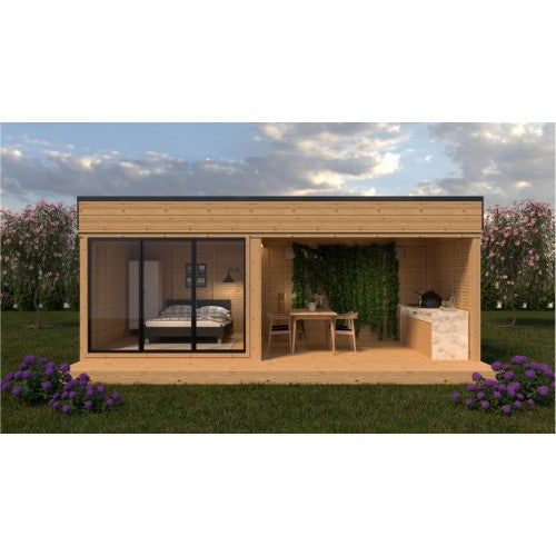 Vista 21.4 m² Open Backyard Studio - DIY Cube 3×3 + 3×4 m