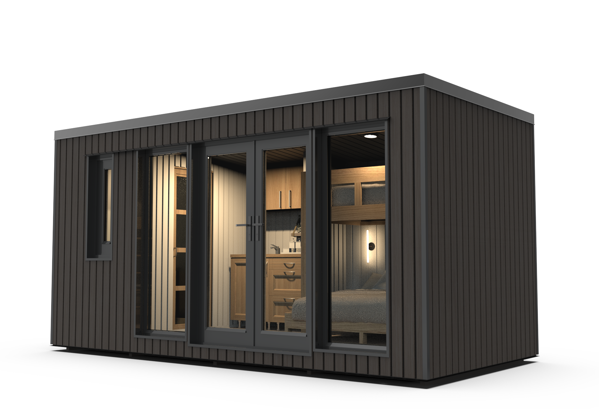 Aspen 9.19 m² Mo-House - 2.3 × 4.9 m Insulated Backyard Room