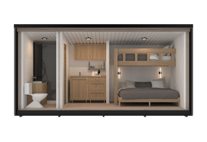 Aspen 9.19 m² Mo-House - 2.3 × 4.9 m Insulated Backyard Room