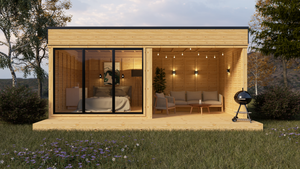 Vista 18.4 m² Open Backyard Studio - DIY Cube 3×3 + 3×3 m
