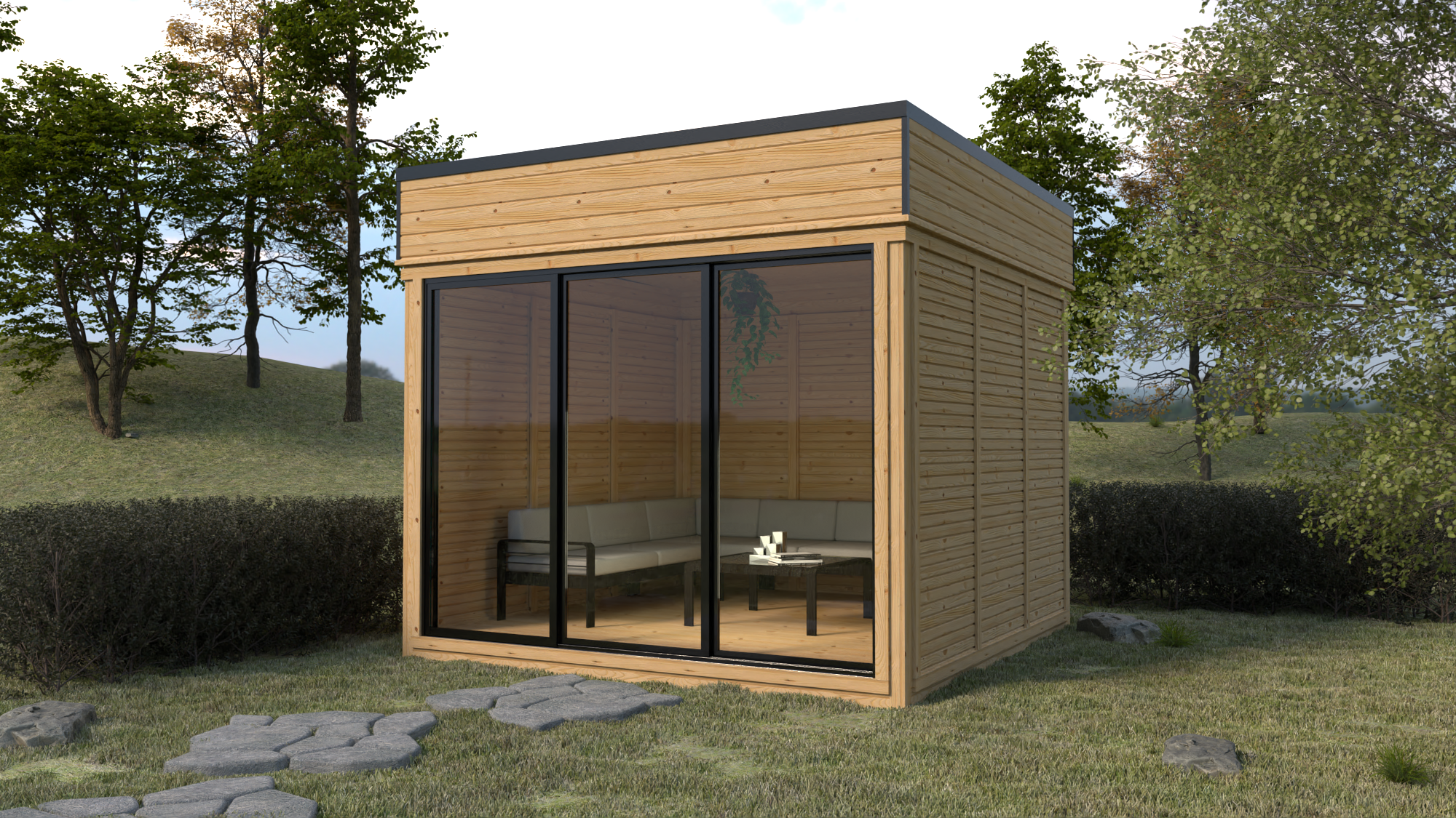 Haven 9.2 m² Enclosed Backyard Studio - DIY Cube 3×3 m