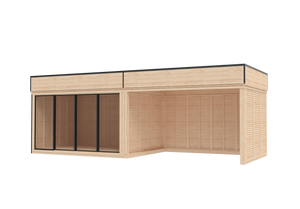 Vista 24.4 m² Open Backyard Studio - DIY Cube 3×4 + 3×4 m