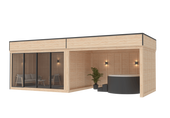 Vista 24.4 m² Open Backyard Studio - DIY Cube 3×4 + 3×4 m