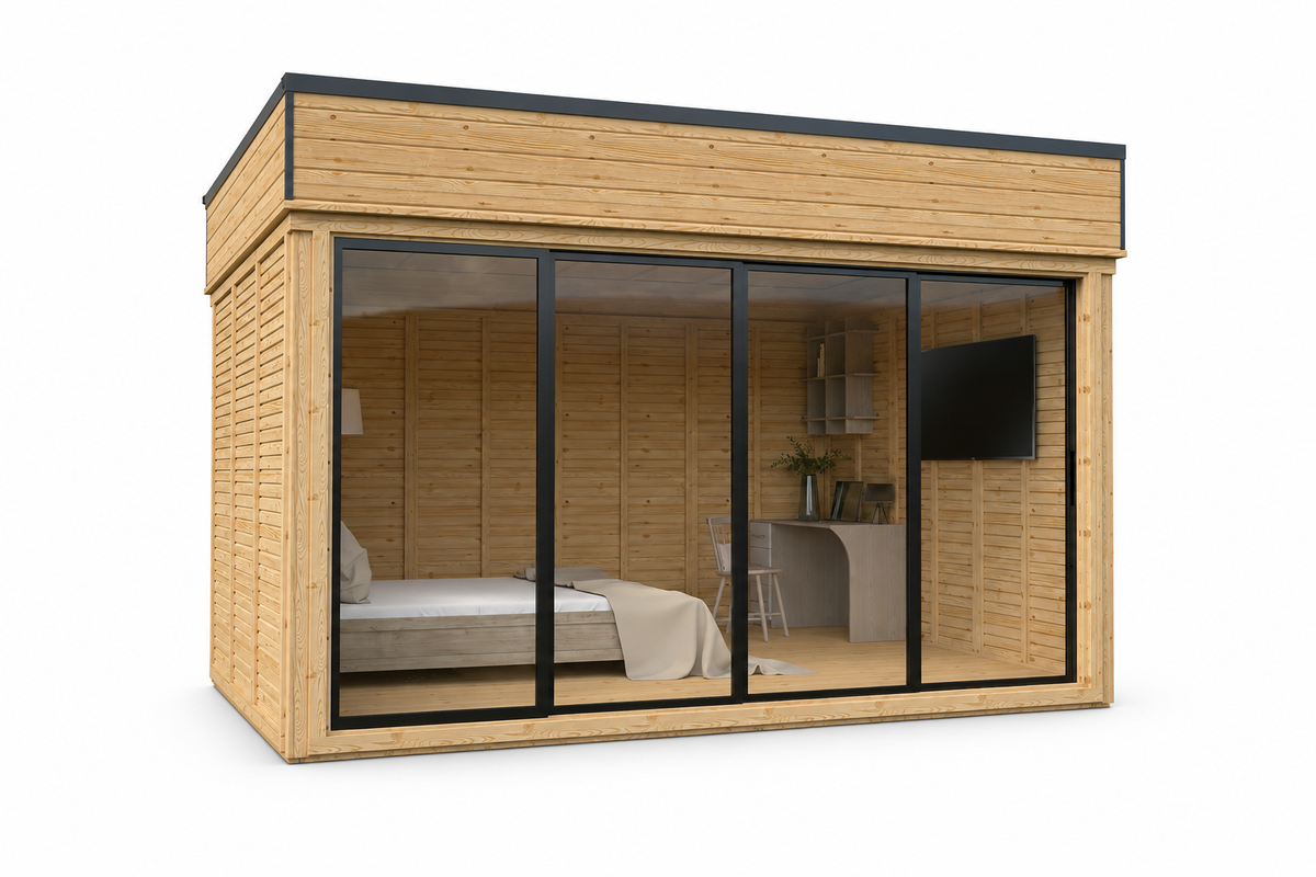Haven 12.2 m² Enclosed Backyard Studio - DIY Cube 3×4 m
